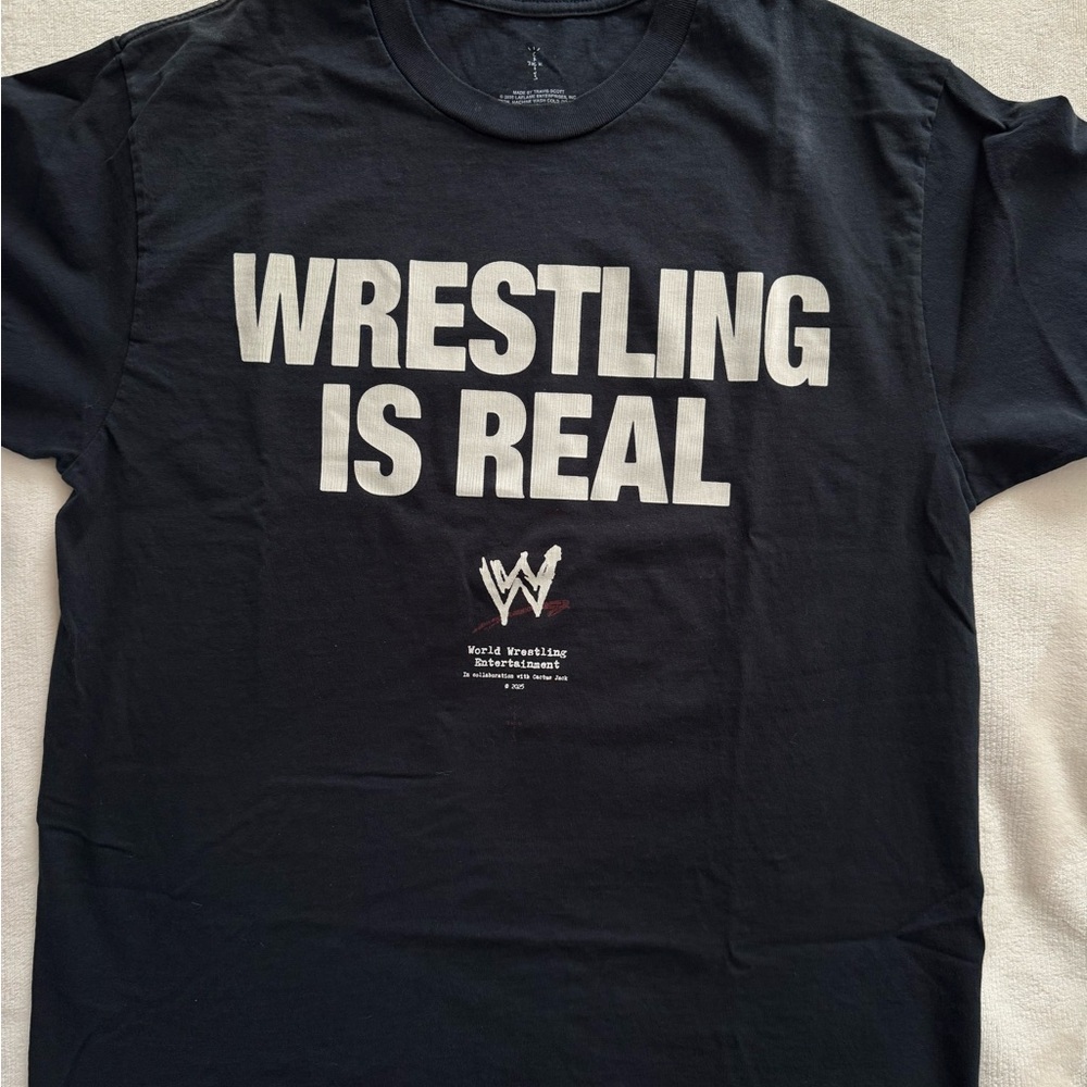 WWE x Cactus Jack Wrestling Is Real Shirt Size L